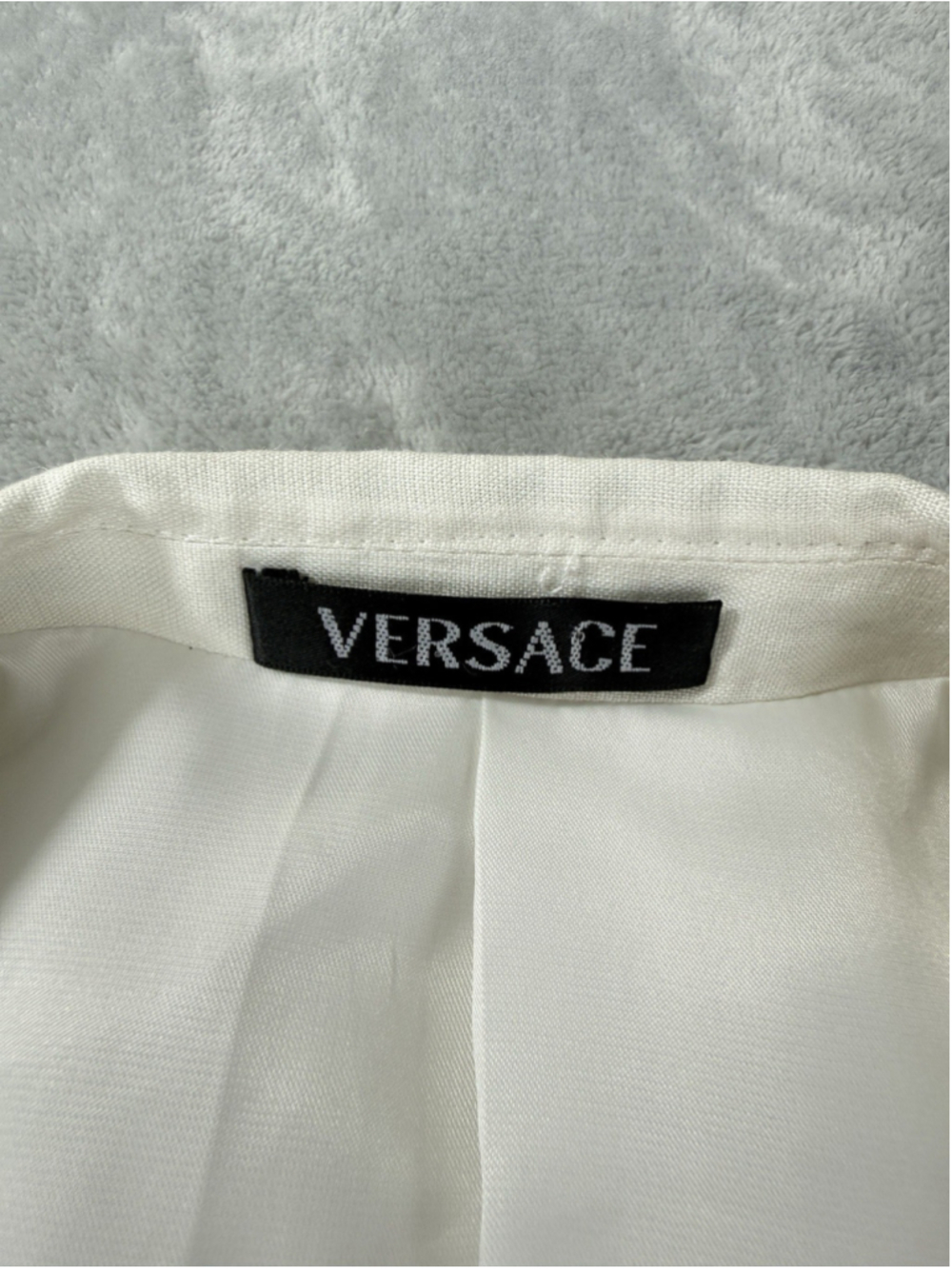 Vintage Gianni Versace 93% Linen 7% Wool Men 2 Piece Suit Set 56 Blazer/40 Pants - Picture 6 of 16